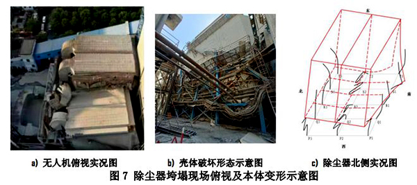 某發(fā)電公司除塵器發(fā)生坍塌事故現(xiàn)場